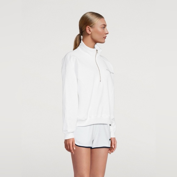SPORTY & RICH NEW YORK TENNIS CLUB QUARTER ZIP - Picture 4 of 7